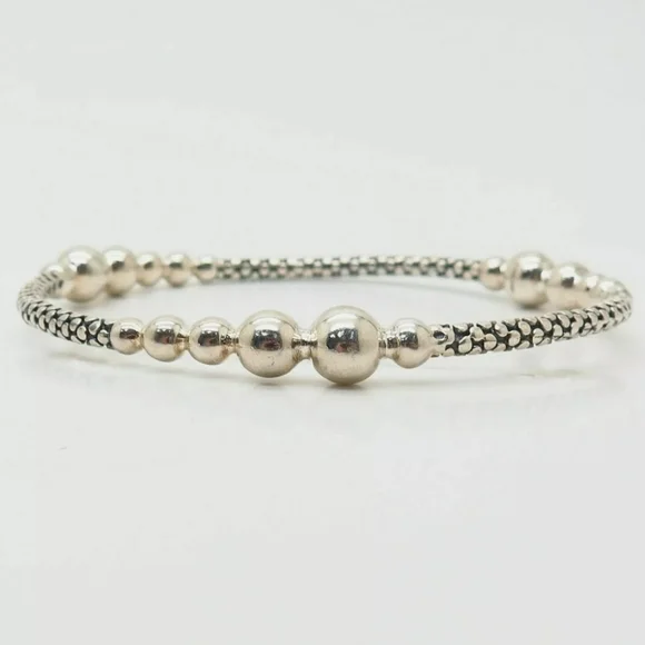 Michael Dawkins 925 SS Graduated Ball Bracelet 7